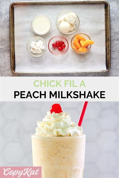 Copycat Chick-fil-A Peach Milkshake - CopyKat Recipes