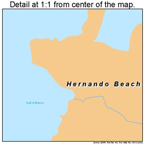 Hernando Beach Florida Street Map 1229437