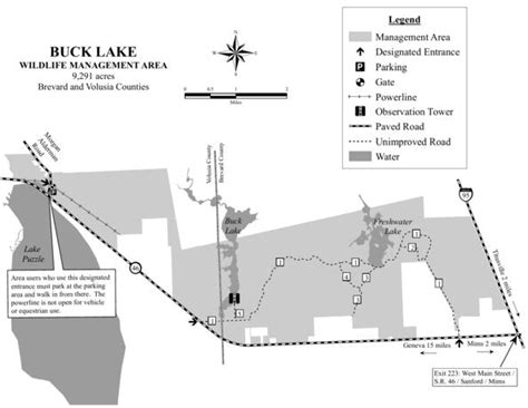 Buck Lake WMA Brochure Map by Florida Fish and Wildlife Conservation Commission | Avenza Maps