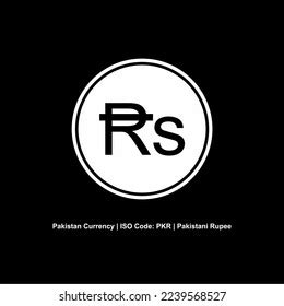 Pakistan Currency Symbol Pakistani Rupee Icon Stock Vector (Royalty ...