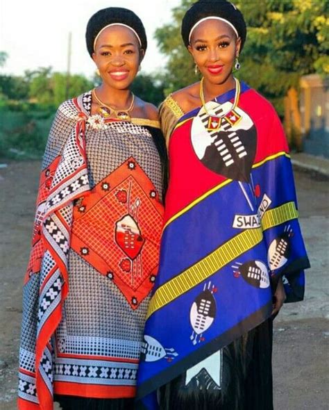 Clipkulture | Modern Swati Girls In Emahiya Traditional Attire | Traditional african clothing ...