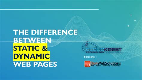 Learn The Difference Between Static & Dynamic Web Pages