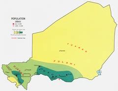 Niger population Map • mappery