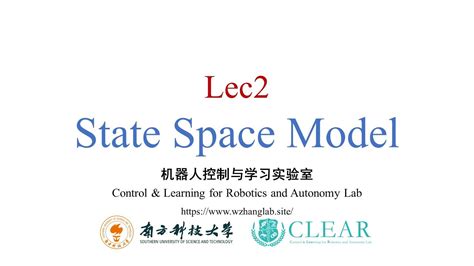 Lec 2: State Space Model, Linearization, Discretization of Dynamical Systems | SUSTech ME424 ...