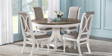 French Market White 5 Pc Round Dining Room | Round dining room, Round dining room sets, Round ...