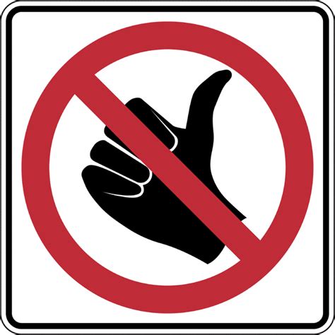 No Hitchhiking, Color | ClipArt ETC