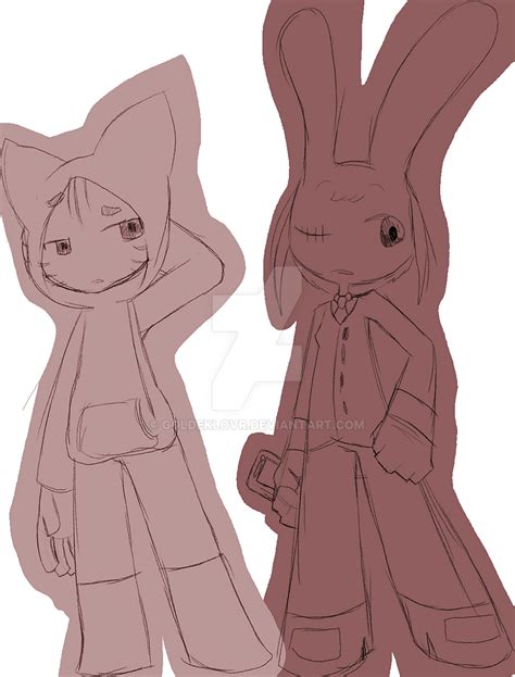 Bun and Cat by GoldeKlovr on DeviantArt