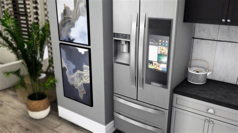 LS Samsung Smart Fridge | Sims 4 cc furniture, Sims 4 cc furniture living rooms, Smart fridge