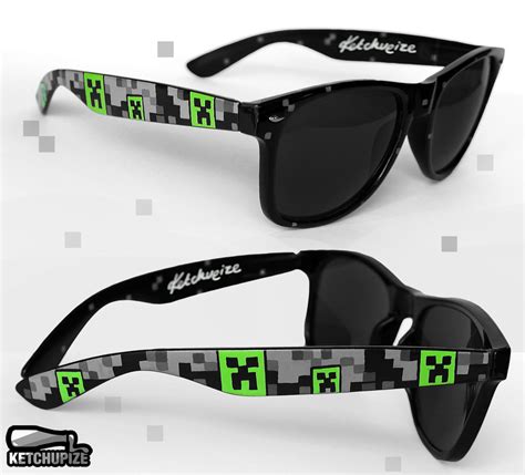 ''Creepy Creeper' handpainted sunglasses by Ketchupize on DeviantArt