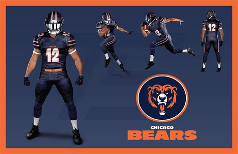 Chicago Bears Uniform Redesigns on Behance