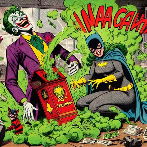 Joker activates a Laughing Gas Trap on Batwoman by GiggleGasFantasies on DeviantArt