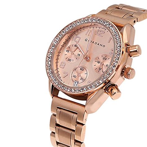 Buy Giordano Analog Rose Gold Dial Women's Watch (C2028-22) on Amazon ...