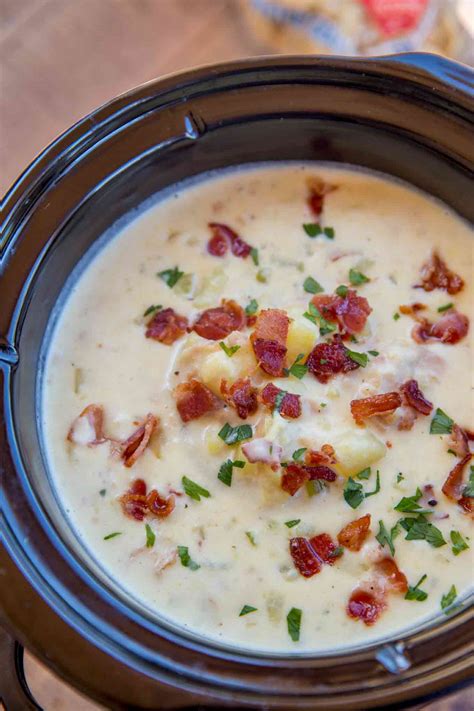 Slow Cooker Clam Chowder - Dinner, then Dessert