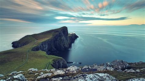 Green and gray mountain cliff, nature, landscape, coast, cliff HD ...