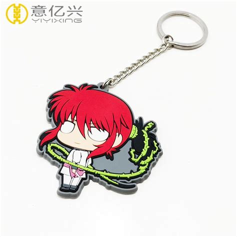 rubber keychain anime,custom shaped rubber keychain,rubber keychain custom