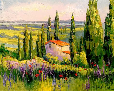 House in Provence Painting by Olha Darchuk