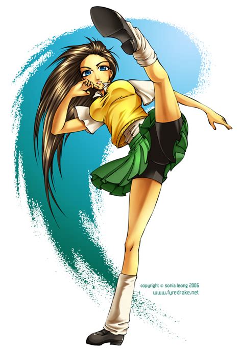 High kick by sonialeong on DeviantArt