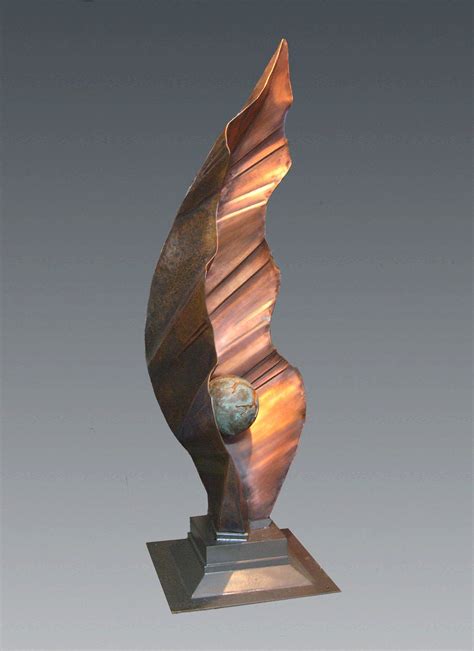 Formed and Welded Abstract Copper Sculpture - Artist, Sculptor, Metalsmith