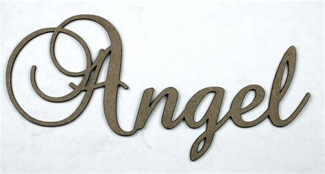 Angel - Fancy Chipboard Word - Want2Scrap