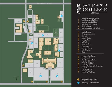 San Jacinto Central Campus Map - Map