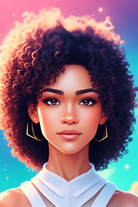 mellow-bear606: Zendaya mixed race woman short curly hair