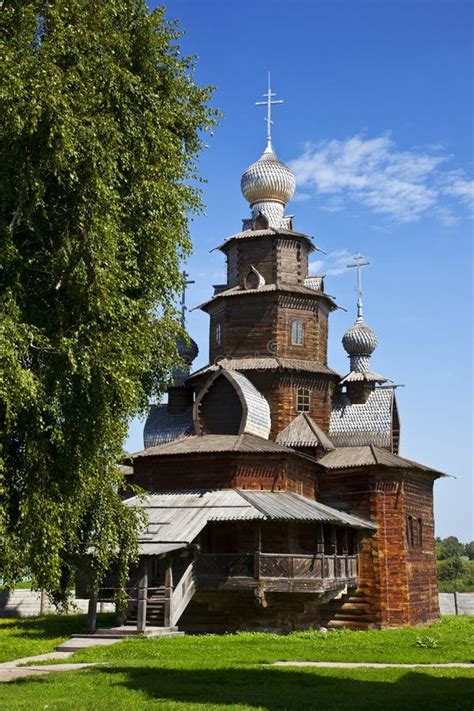 The Wooden Church of Transfiguration in Suzdal Museum, Russia Stock ...