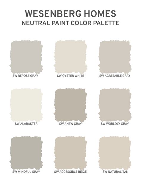 Wesenberg Homes Interior Paint Palette | Beige paint colors, Paint ...