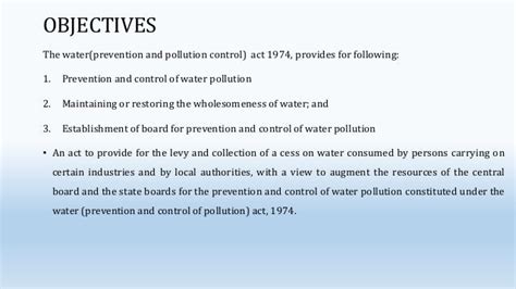 What Are The Objectives Of The Water Act 1974 - Oldmymages