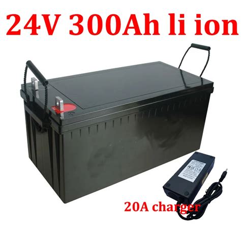 waterproof 24V 300AH Lithium ion battery BMS 24V 400AH li ion battery for 2400W RV EV Solar ...