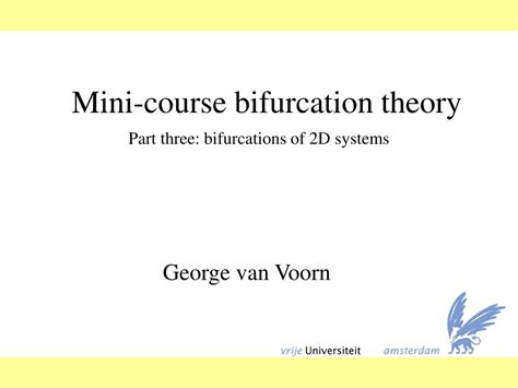 PPT - Mini-course bifurcation theory PowerPoint Presentation, free download - ID:624654