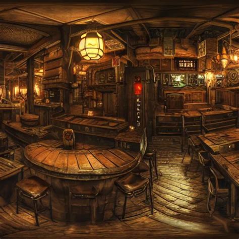 Interior Concept design Tavern in Mixed style of | Stable Diffusion