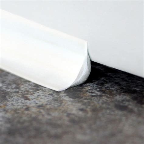 InstaTrim 1/2 in. x 100 ft. White PVC Inside Corner Self-Adhesive Flexible Caulk and Trim ...