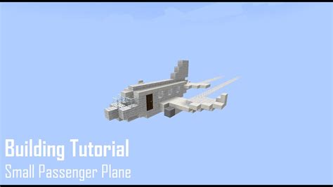 Minecraft Small Passenger Plane Tutorial - YouTube