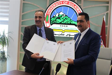 Memorandum Of Understanding Between University of sulaimani and Cihan University/Sulaimani ...