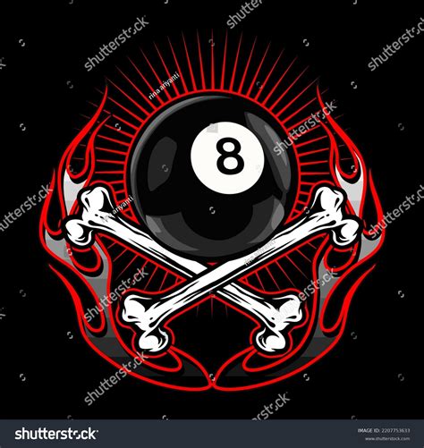 Eight Ball Vector Template Design Stock Vector (Royalty Free) 2207753633 | Shutterstock