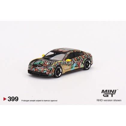 MINI GT X NARAYA 1/64 #399 PORSCHE TAYCAN TURBO S NARAYA BANGKOK INTERNATIONAL MOTOR SHOW 2021