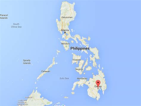 Where is Davao City on map Philippines