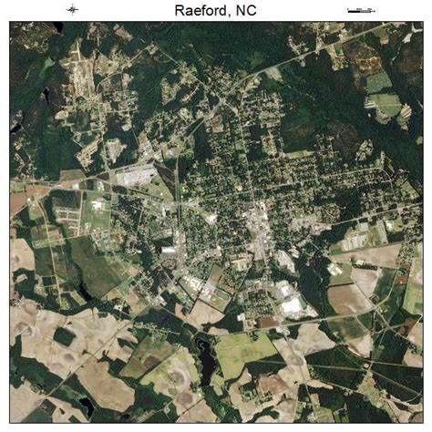 Aerial Photography Map of Raeford, NC North Carolina