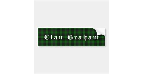 Clan Graham Tartan Bumper Sticker | Zazzle