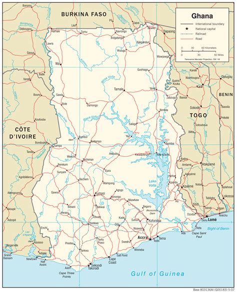 Ghana Map Of Africa Political Map Of Ghana Ezilon Maps Survey 46665 ...