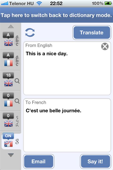 French English Dictionary & Translator Review | Educational App Store