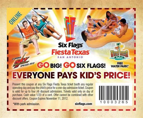 Six Flags Over Texas Coupon