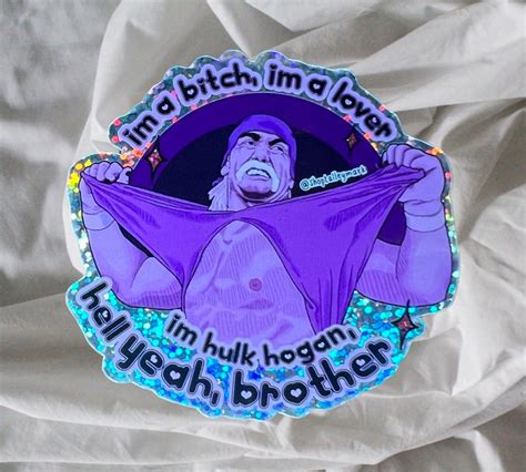 Hulk Hogan Vinyl Sticker, Hell Yeah Brother Sticker, Funny Stickers, Glitter Stickers ...