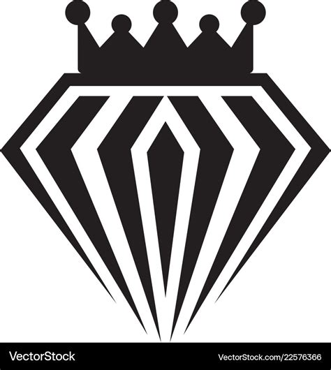 Diamond logo design inspiration Royalty Free Vector Image