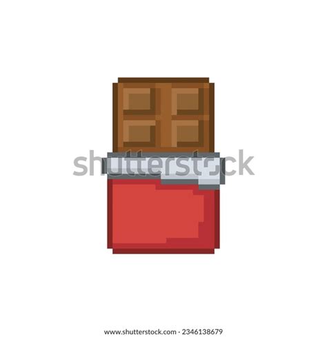 Chocolate Bar Pixel Art Food Stock Vector (Royalty Free) 2346138679 ...