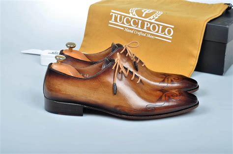 2018 tuccipolo special edition mens prestigiously handcrafted brown luxury oxford italian ...