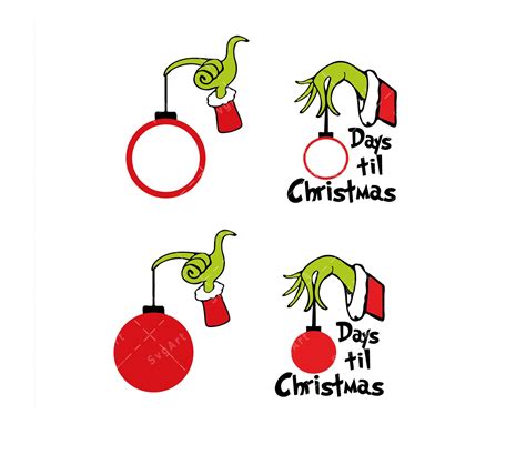 Grinch Hand SVG, PNG, PDF, Grinch Svg, Grinch Vector, Grinch clipart