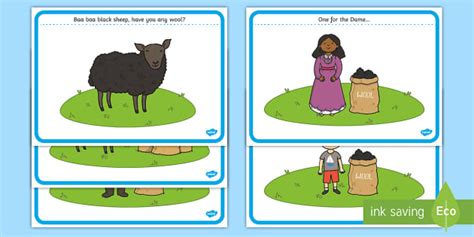 Baa Baa Black Sheep Sequencing Cards | Twinkl (teacher made)