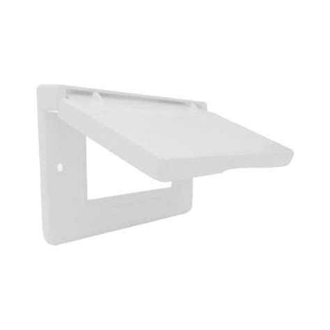 HUBBELL ELECTRICAL PRODUCTS 1C-GH-W Weatherproof Horizontal GFI Flip ...