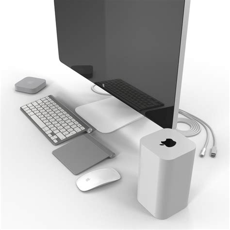 apple computer accessories 2 3d model